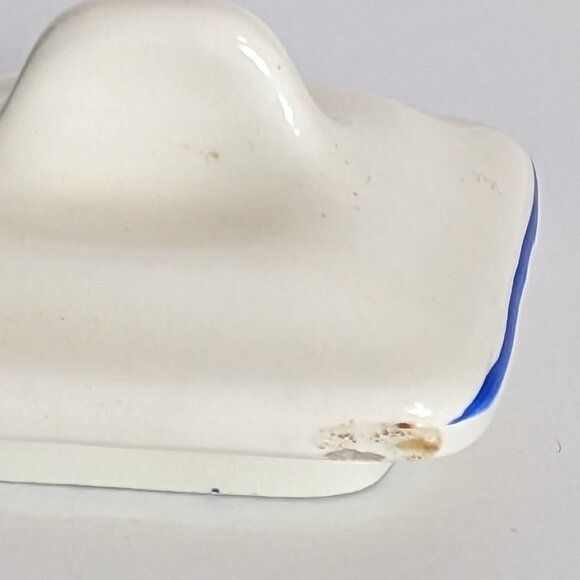 Vintage Ditmar Urbach Spice Jar Czechoslovakia Hand Paint Lid Container Ceramics - Picture 9 of 10